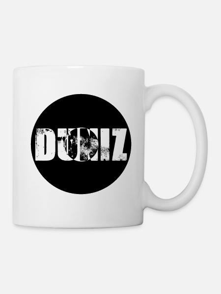 Duniz Black Vinyl - Tasse - Weiß