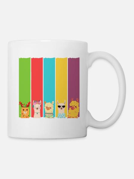 My Llama Holiday Squad - Tasse - Weiß