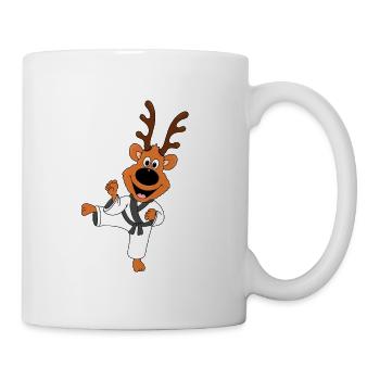 REH - KARATE - JUDO - SPORT - TIER - TIERISCH - Tasse - Weiß - Rechts