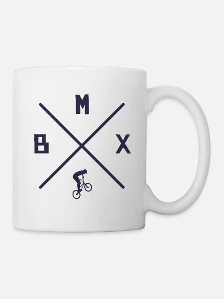 BMX Rider Stunts Cyclist Design BMX - Mug blanc - blanc