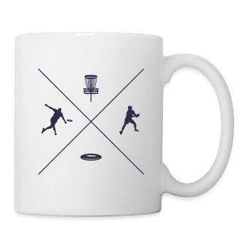 Disc Golf Spieler Discgolfer Design Discgolf - Tasse - Weiß - Rechts