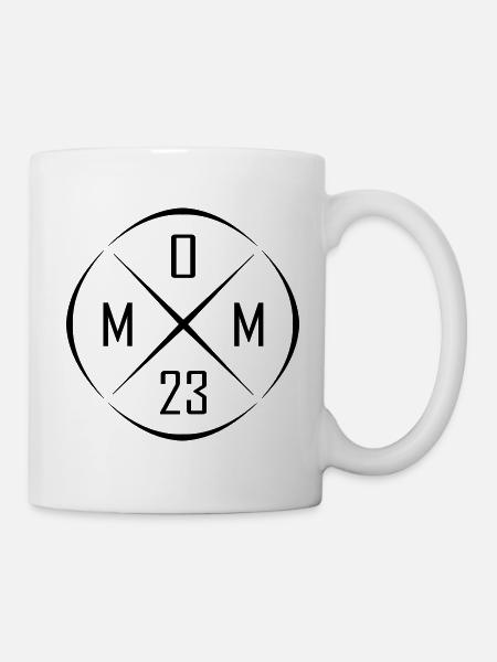 Mom 23 Circle Cross Design - Mug blanc - blanc