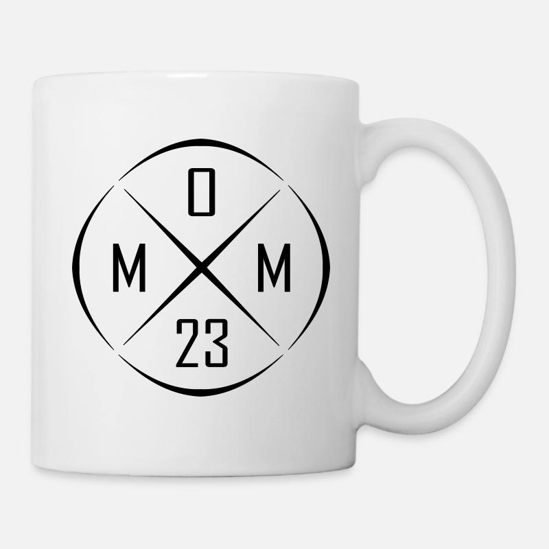 Mom 23 Circle Cross Design - Mug - white