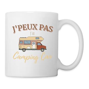 J'peux pas j'ai Camping Car vintage - Mug blanc - blanc - Droite