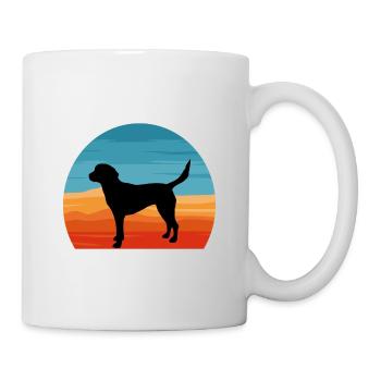 Harrier Dog Lover Silhouette Vintage Sunset - Mug blanc - blanc - Droite