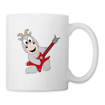 GITARRE - MUSIK - LIEBE - ZIEGE - TIERISCH - TIER - Tasse - Weiß - Rechts