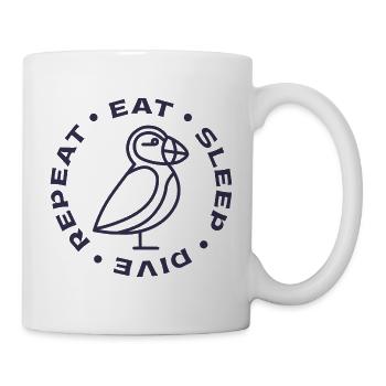 Papageitaucher Island Papageientaucher Puffin - Tasse - Weiß - Rechts