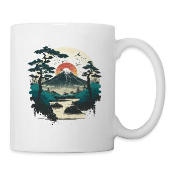Japanische Meditation - Tasse - Weiß - Rechts