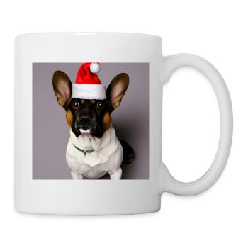 Weihnachten kleiner Hund - Tasse - Weiß - Rechts