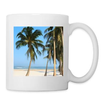 Plage de vacances - Mug blanc - blanc - Droite