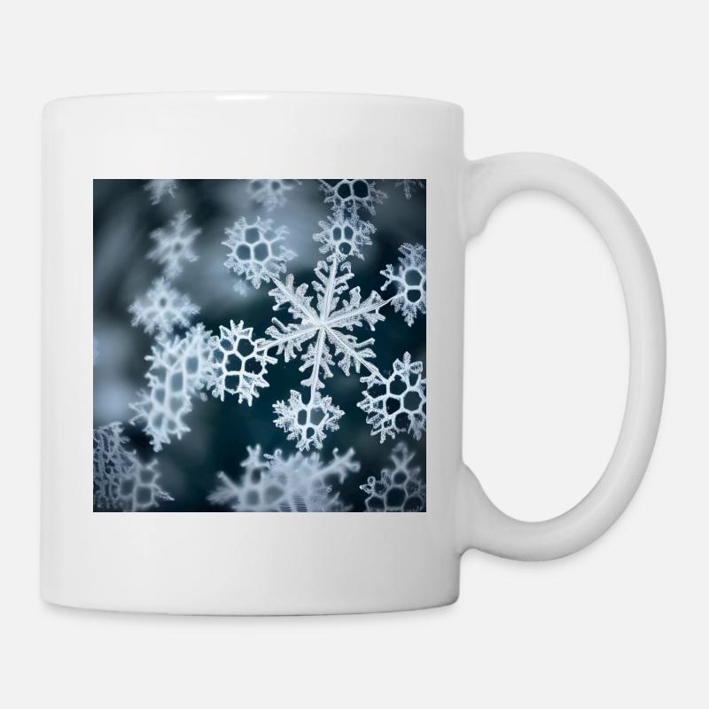 Schöne Schneeflocke - Tasse - Weiß