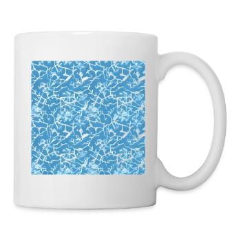 Ice pattern on the blue background - Mug - white - Right