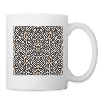 Motif d’ornement - Mug blanc - blanc - Droite