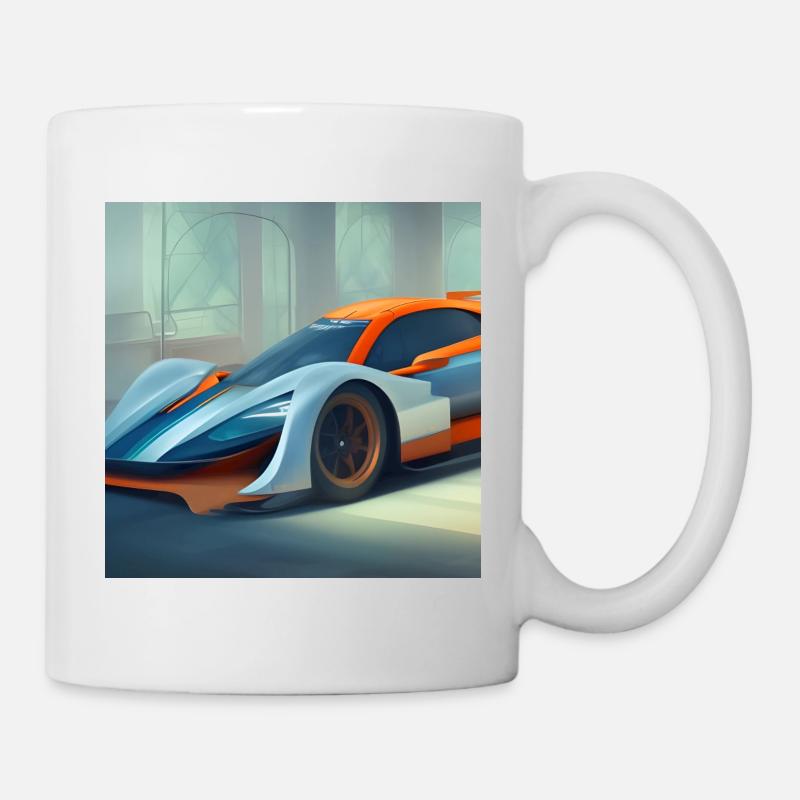 Race car art - Mug - white