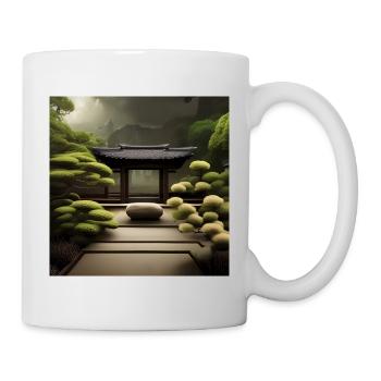 Zen-Garten - Tasse - Weiß - Rechts