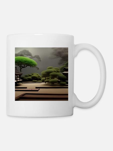 Japan zen garden - Mug - white
