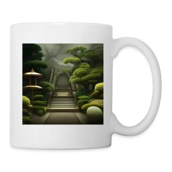 Blühen Bonzai-Bäume - Tasse - Weiß - Rechts