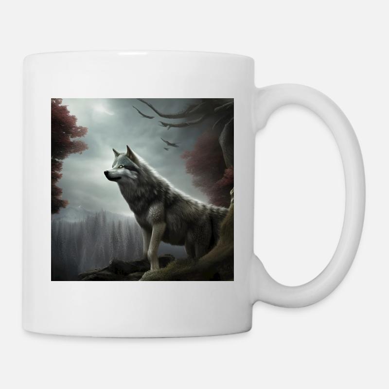 Wolf lovers - Mug - white