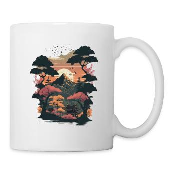 Landscape Woodblock - Mug - white - Right