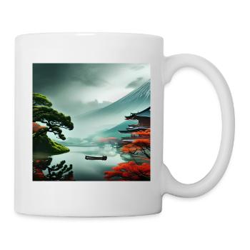 Esthétique japon nature - Mug blanc - blanc - Droite