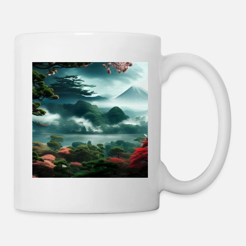 Peaceful Japanese nature - Mug - white