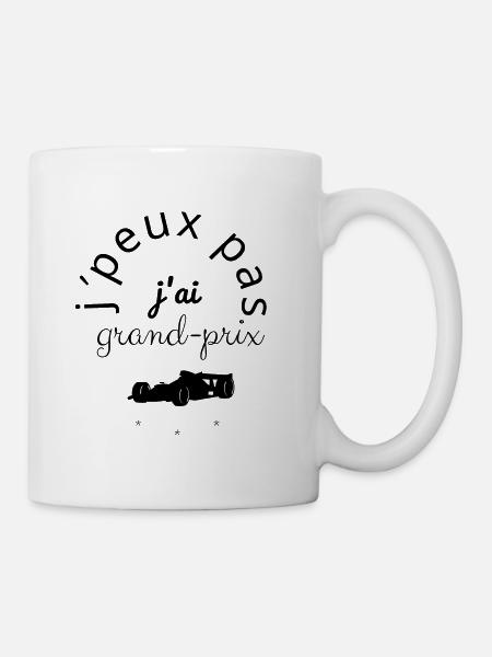 J'Peux pas j'ai Grand prix noir - Mug blanc - blanc