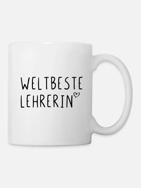 Weltbeste Lehrerin - Tasse - Weiß