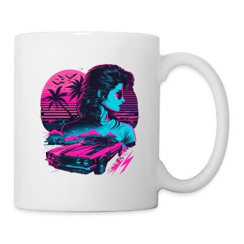 Fille des années 80 - Mug blanc - blanc - Droite