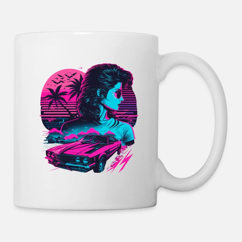 80er Jahre Mädchen - Tasse - Weiß