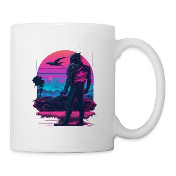Vaperwave futuriste - Mug blanc - blanc - Droite
