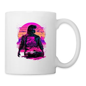 Futuristic Synthwave - Mug - white - Right