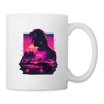 Neon Retro Art - Mug blanc - blanc - Droite