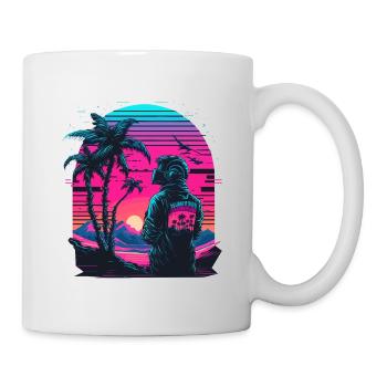 Vaporwave Palmtree - Mug - white - Right