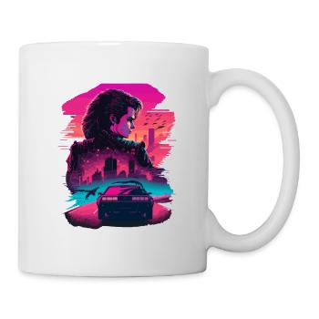 Retro Racing Girl - Mug - white - Right