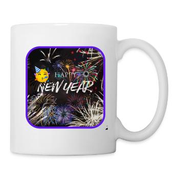 Happy New Year, colorful theme. - Mug - white - Right