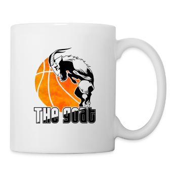 The goat basketball - Mug - white - Right
