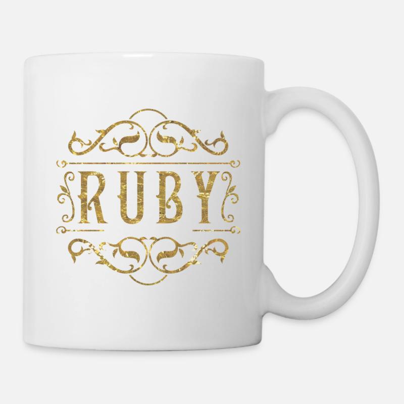 Ruby gold - Tasse - Weiß