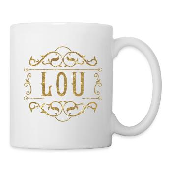 Lou or - Mug blanc - blanc - Droite