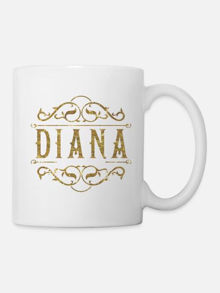 Diana gold - Tasse - Weiß