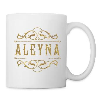 Aleyna gold - Tasse - Weiß - Rechts