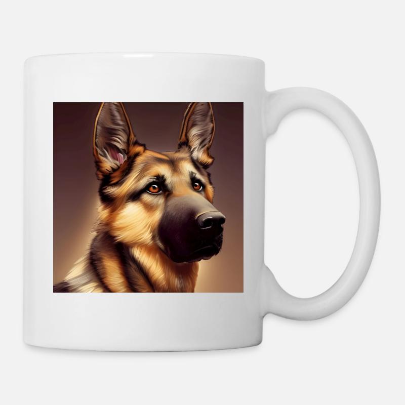 German Shepherd - Mug - white