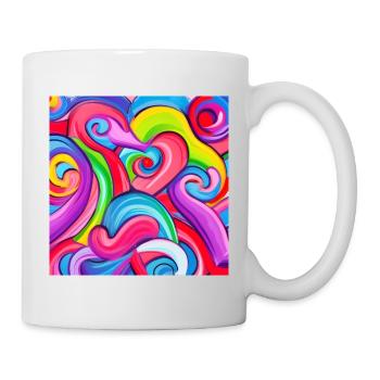 Candy valentines love - Mug - white - Right
