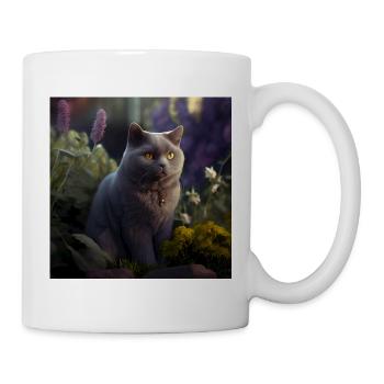 Chatreux in the forest - Mug - white - Right