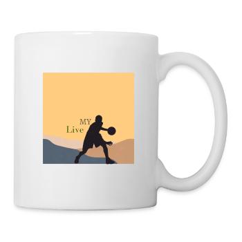 Basketball Living - Tasse - Weiß - Rechts