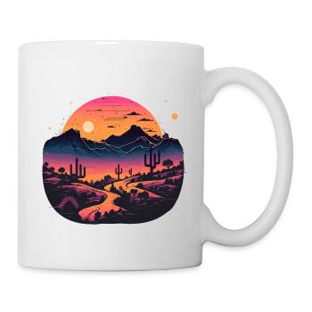 Synthwave-Wüste - Tasse - Weiß - Rechts