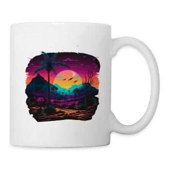 Oeuvre de style des années 80 - Mug blanc - blanc - Droite