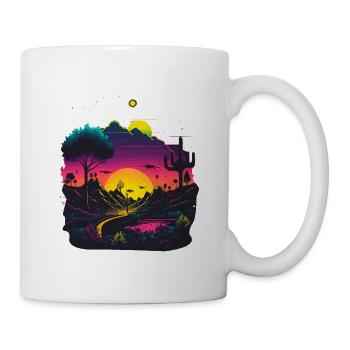 Lever du soleil - Mug blanc - blanc - Droite