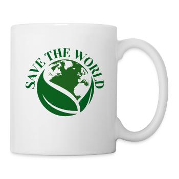 RETTE DIE WELT - Tasse - Weiß - Rechts