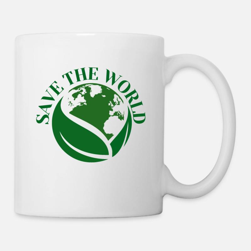 SAVE THE WORLD - Mug - white