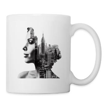 Model in New York - Tasse - Weiß - Rechts